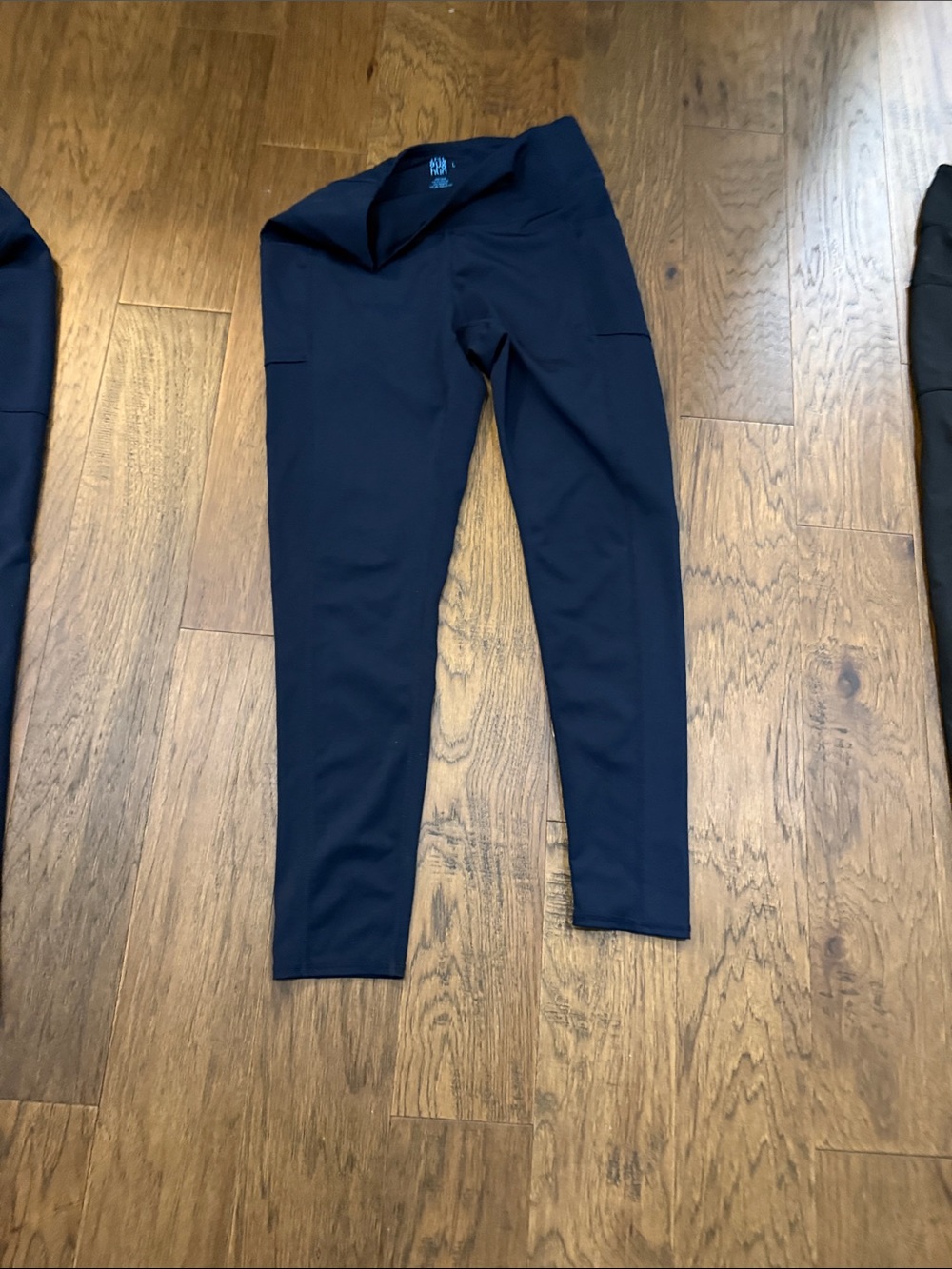 Women’s J Mc Laughlin Navy Athletic Leggings with Side Pockets Large